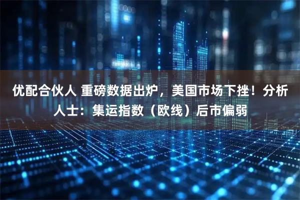 优配合伙人 重磅数据出炉，美国市场下挫！分析人士：集运指数（欧线）后市偏弱